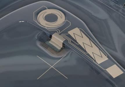 Sensor in Kunststoffteil integriert