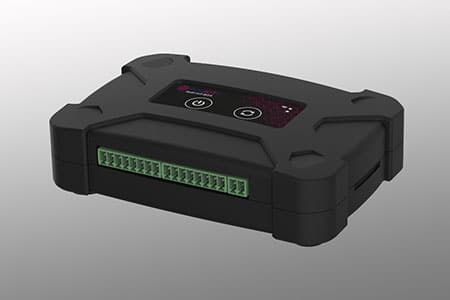 IoT-Gateway in schwarzem Gehäuse