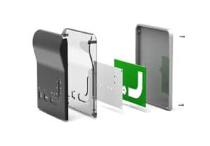 Hoffmann + Krippner In-Mold-Decoration Demonstrator in Explosionsdarstellung