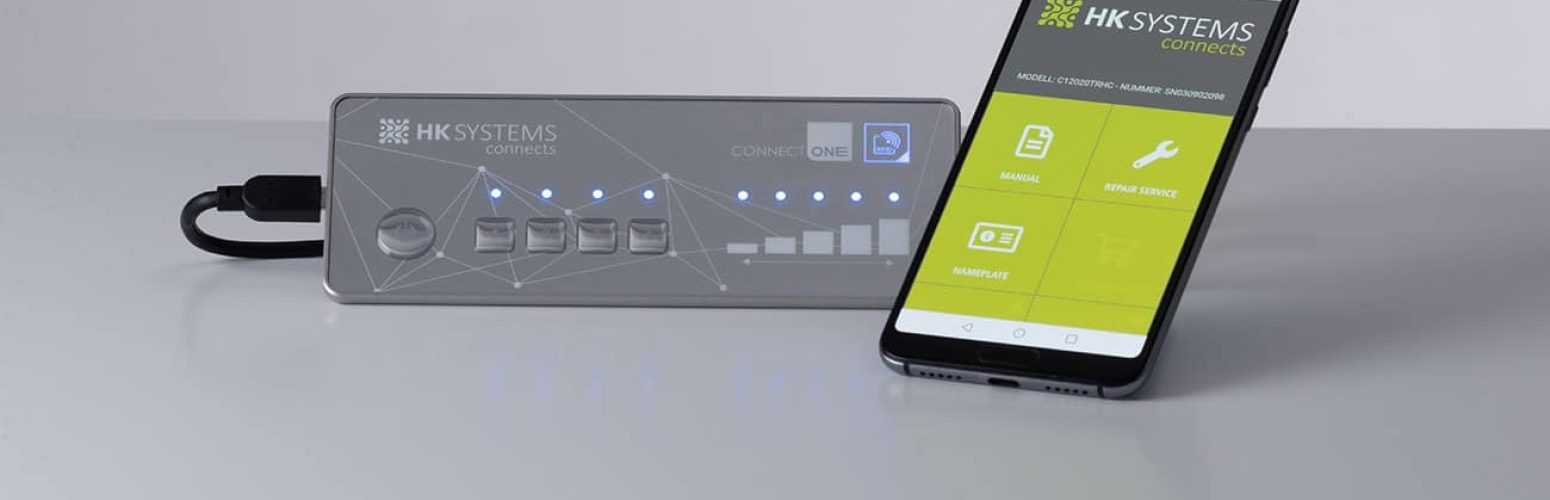 Hoffmann + Krippner Bedienfront mit NFC-Technologie und App